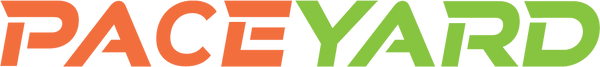 Logo of Pace Yard with orange and green colors