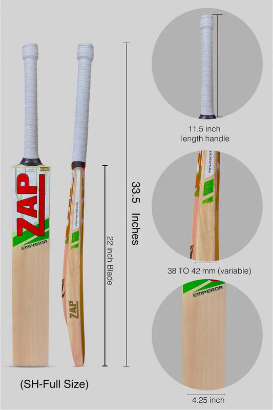 ZAP Classic Emperor – English Willow Cricket Bat (Junior)