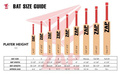 ZAP Classic Bouncer – English Willow Cricket Bat (Adult)